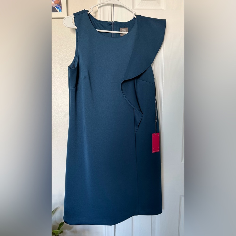 Elegant Blue Sleeveless Dress